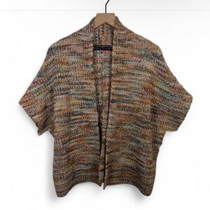 SOLD — Peruvian Connection Knit Cardigan Alpaca Wool Size XS/S Shawl Colorful